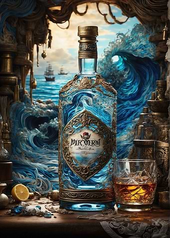 Pirate Rum Bottle