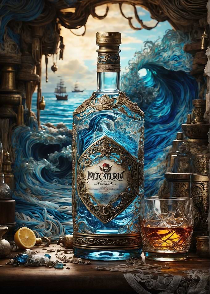 Pirate Rum Bottle