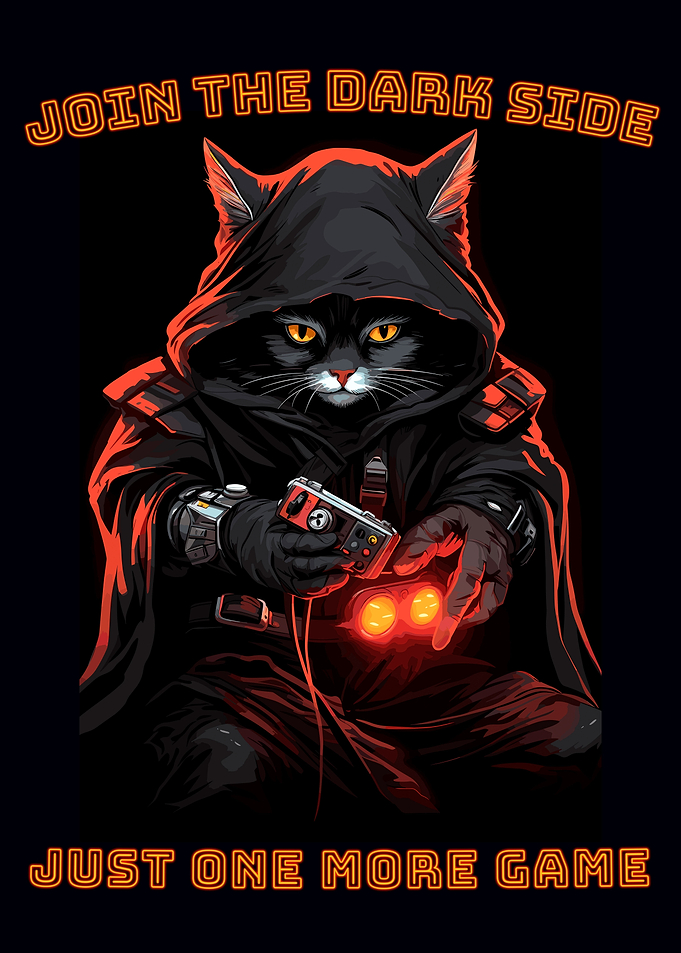 Mysterous Funny Gaming Cat