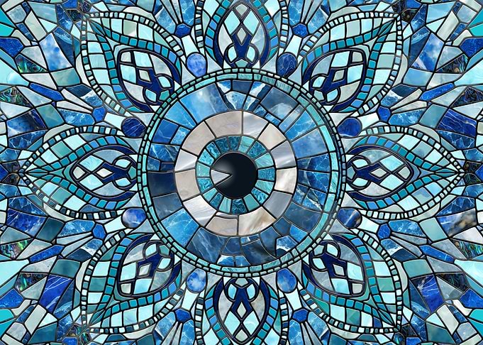 Evil Eye Amulet Mosaic Art