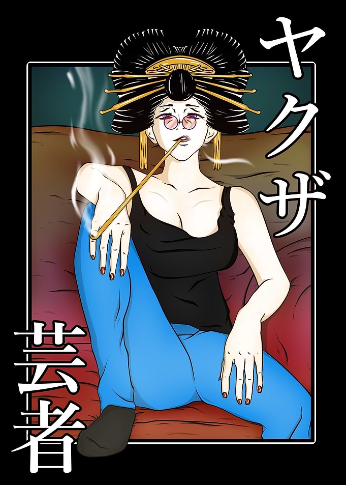 Geisha yakuza black