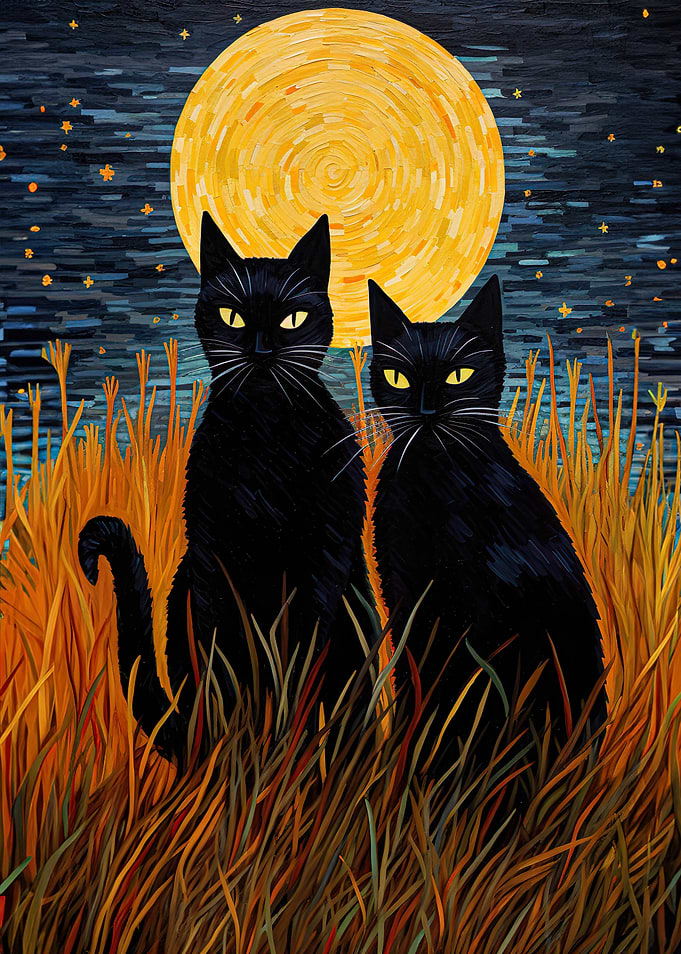 Cat van gogh