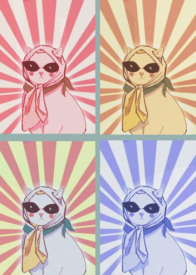 pop art cat
