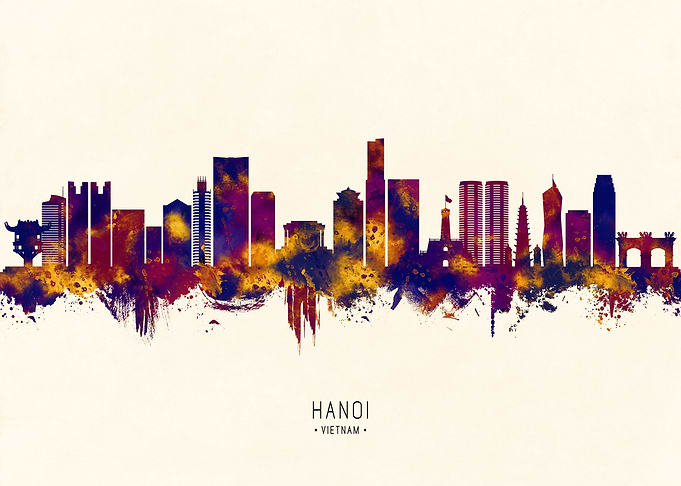 Hanoi Vietnam Skyline