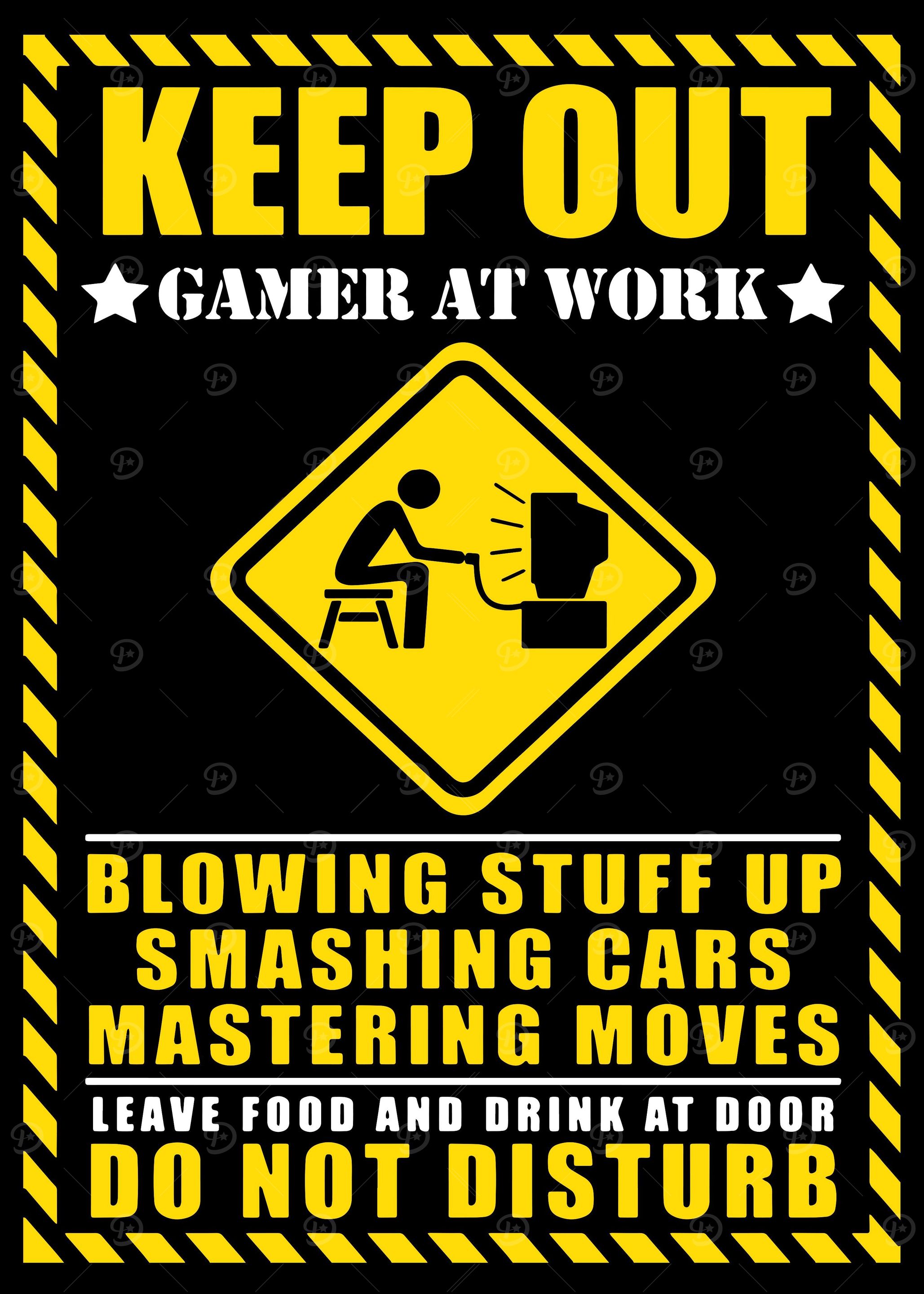 Keep Out Gamer At Work