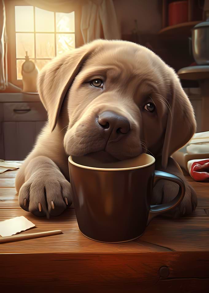 Labrador Dog Puppy Coffee