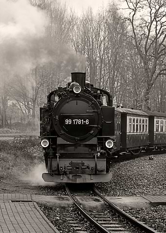 Old steam locomotive