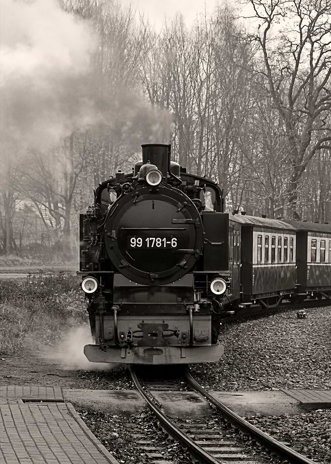 Old steam locomotive