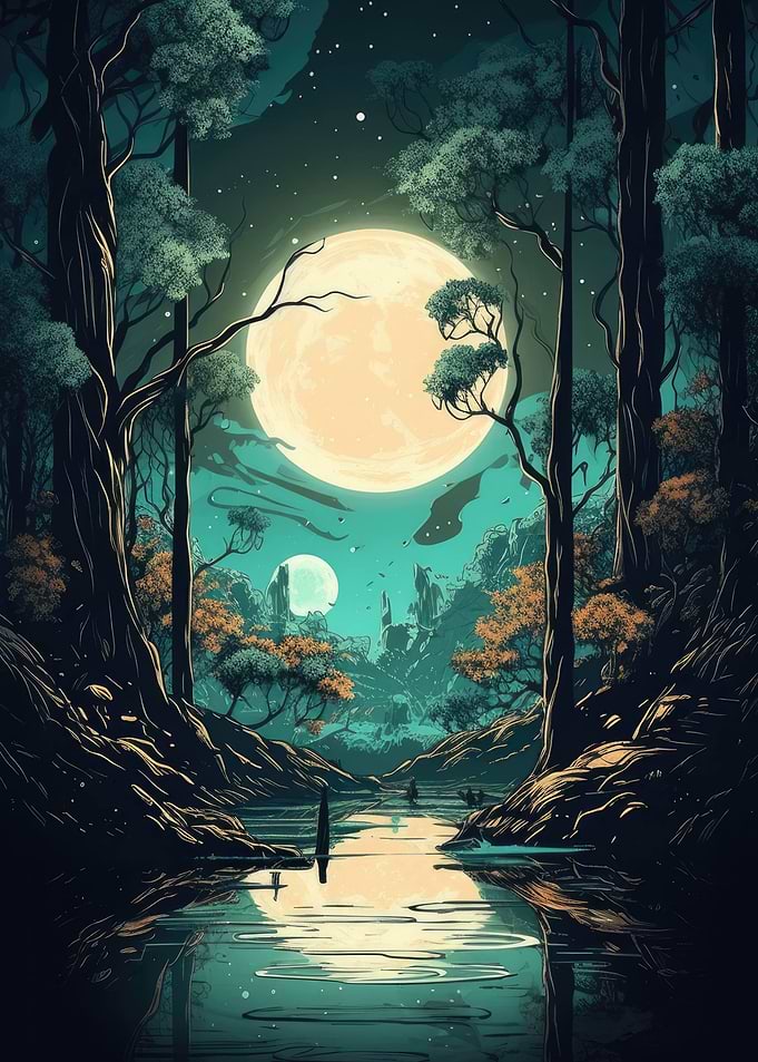 Glowing Forest