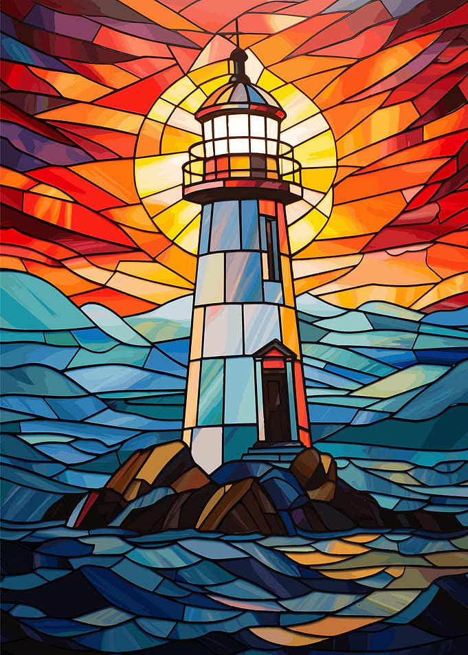 Lighthouse Stained Glass