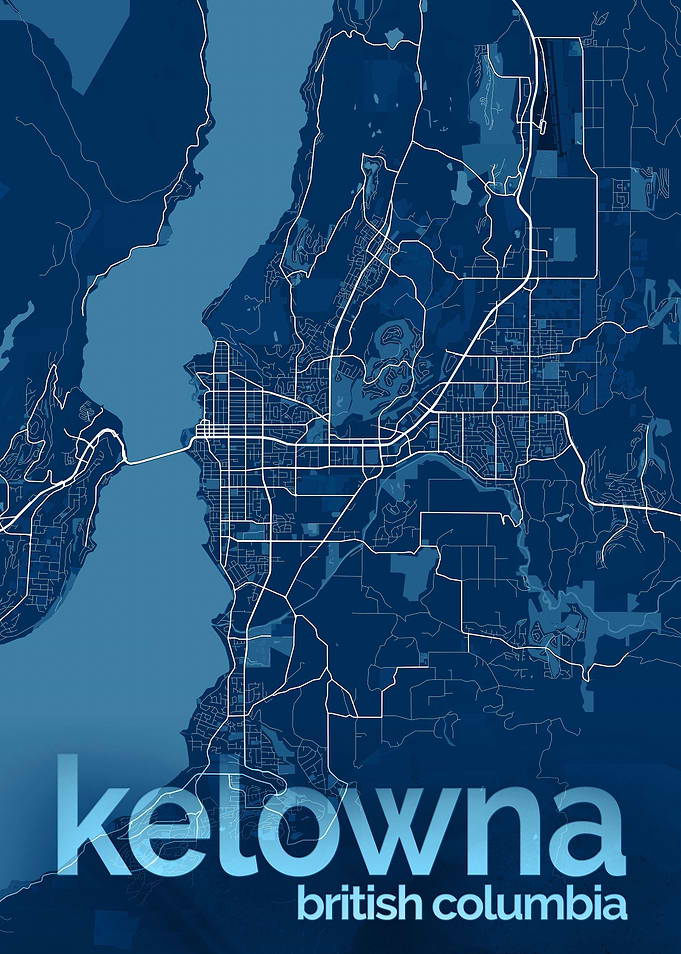 Kelowna City Street Map