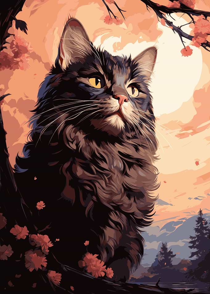 Vintage Mooncat Bliss