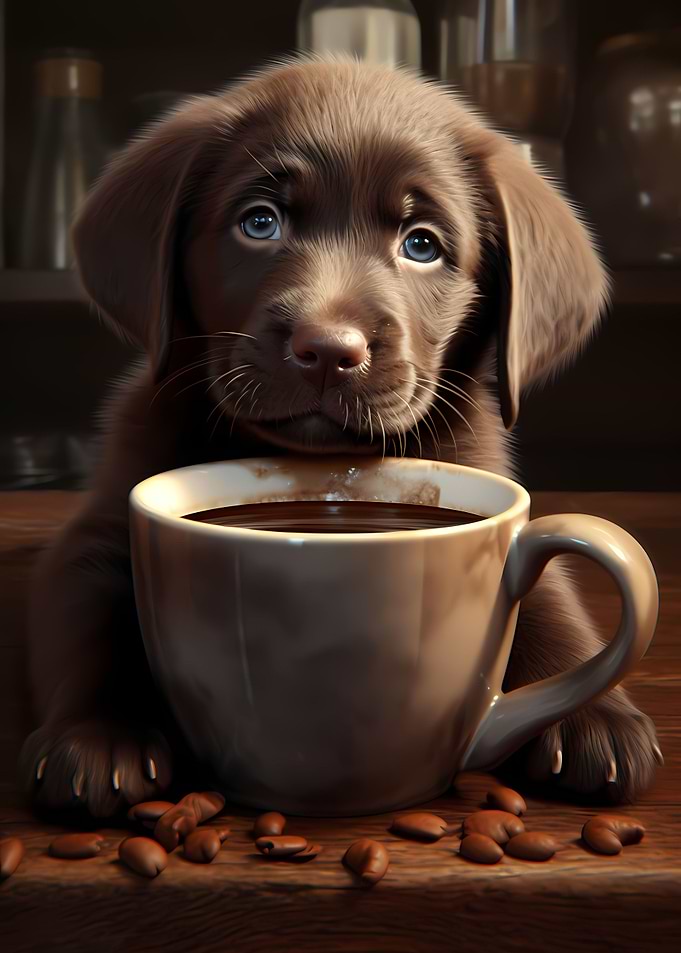 Labrador Dog Puppy Coffee