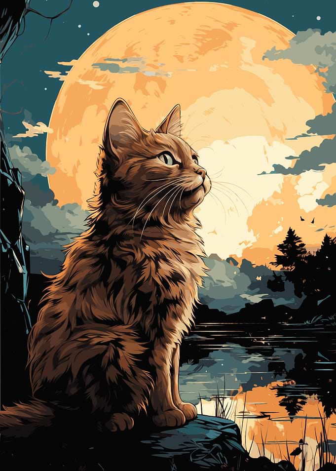 Vintage Mooncat Glow