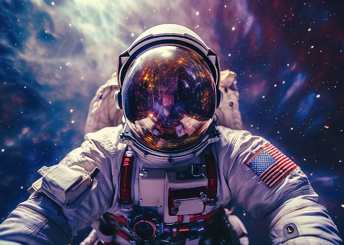 Astronaut in Outer Space
