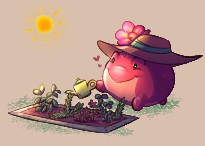 Gardenening Frog