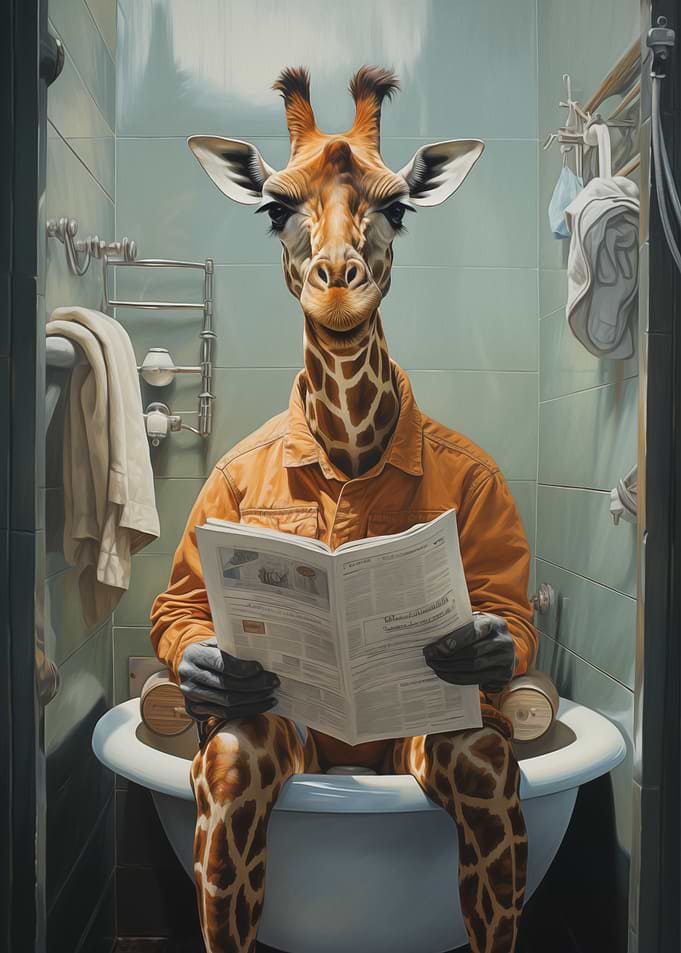 Toilet Giraffe