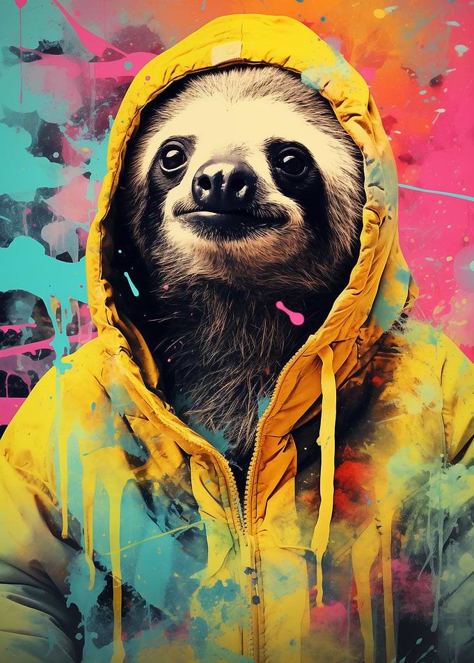 Sloth in Hoodie