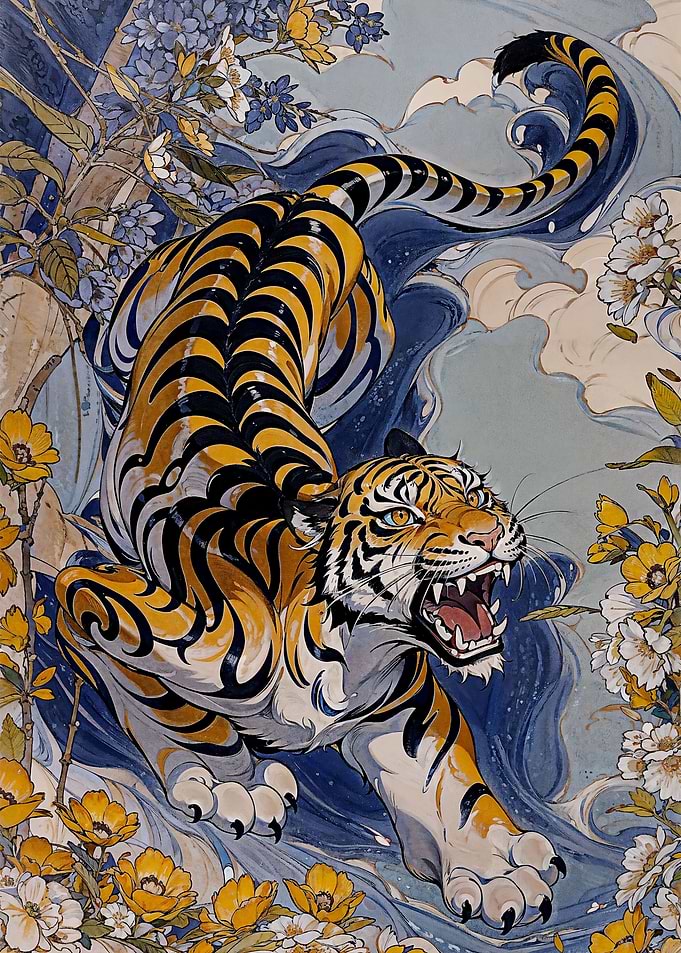 Tiger Wildflower Guardian