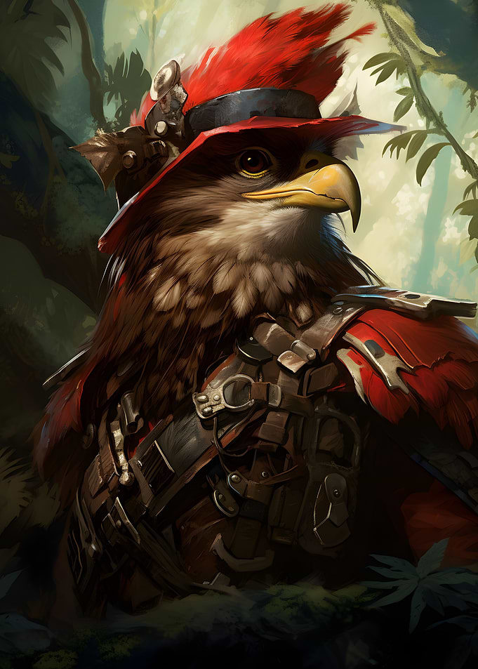 Eagle medieval warrior