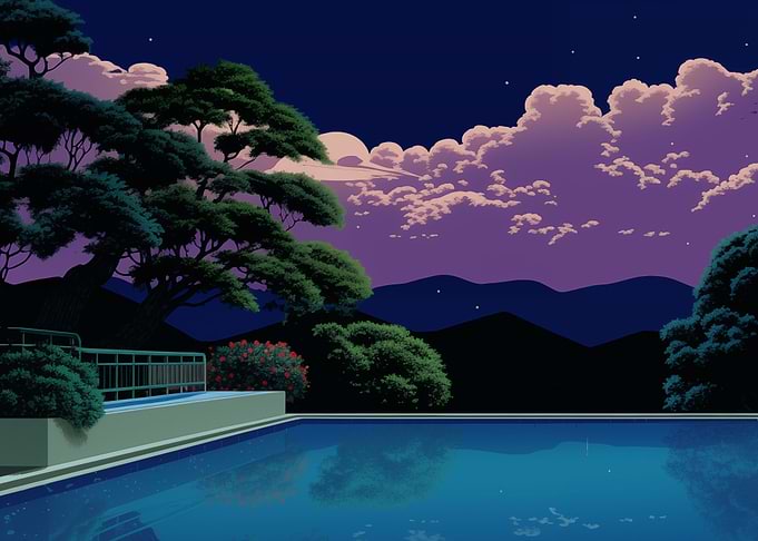 Pool Trees and Dark Night