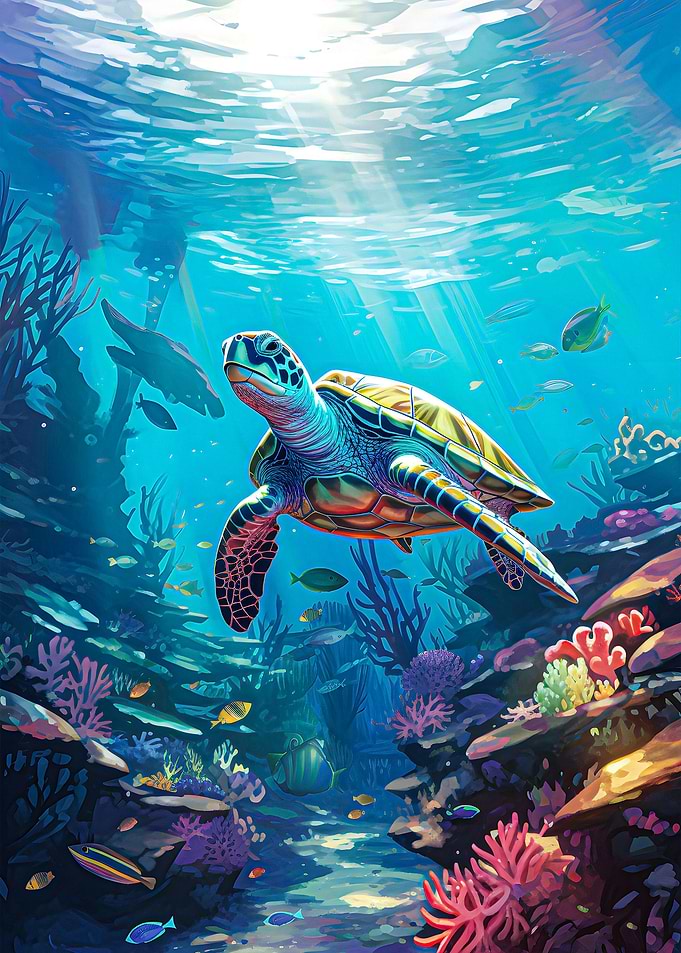 Sea Turtle Animal Ocean