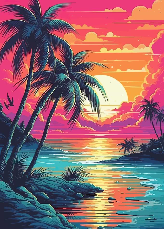 summer tropical paradise
