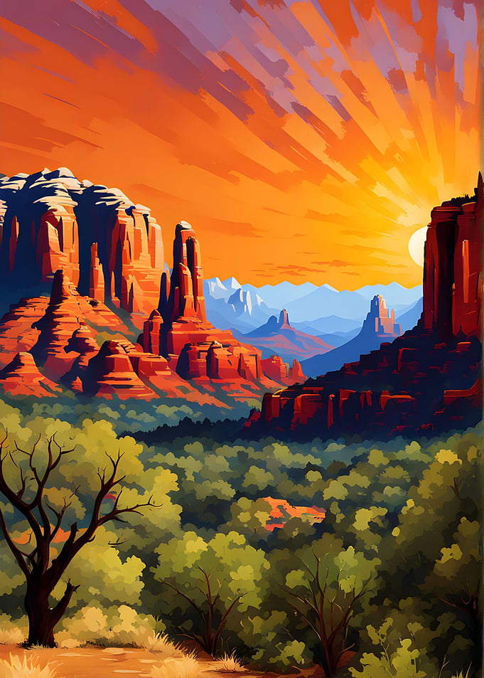 Shy Sedona Skies