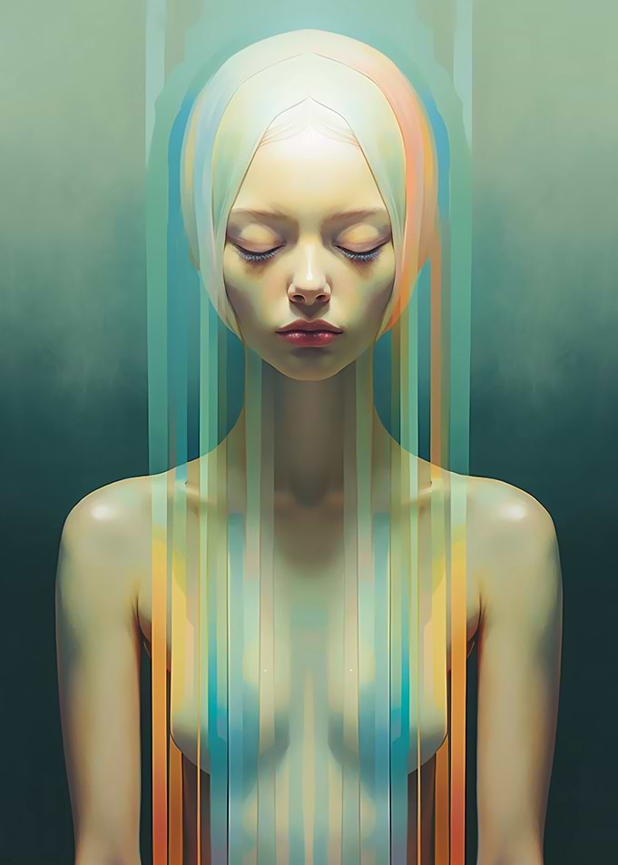 Woman Opalescent Feeling