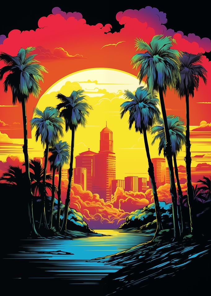 Sunset in Cali California
