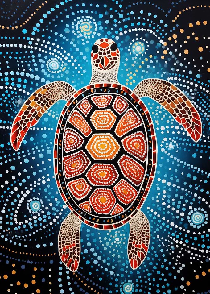 Aboriginal Turtle Dot