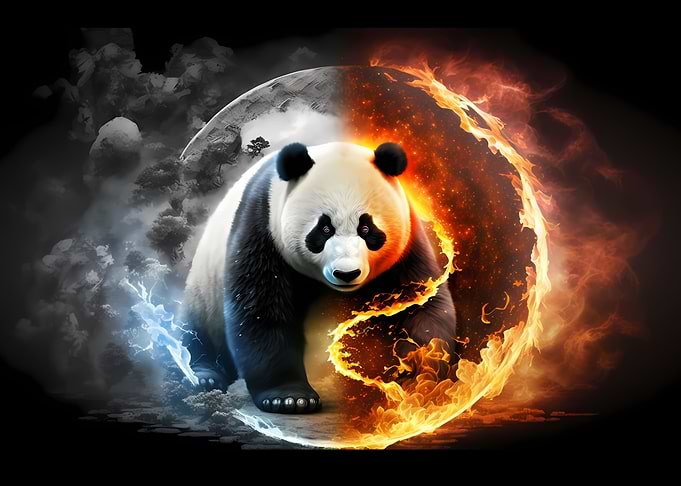 Panda Yin and Yang