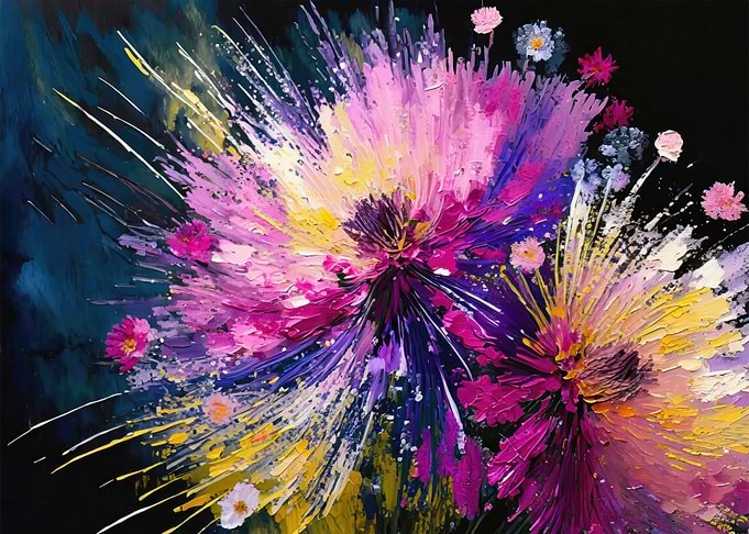 Exploding Photon Flowers