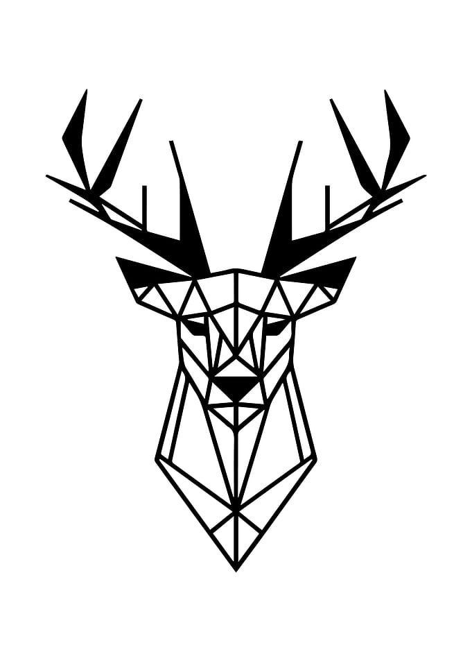 Deer Geometric Style