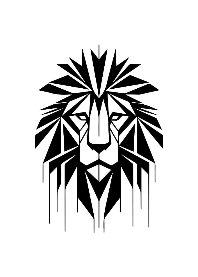 Lion Geometric Style