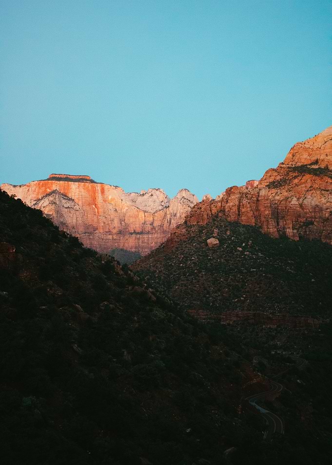 Crimson Cliff Dusk