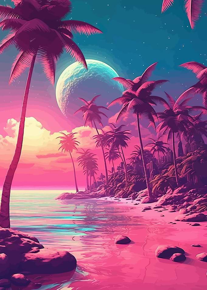 summer tropical paradise