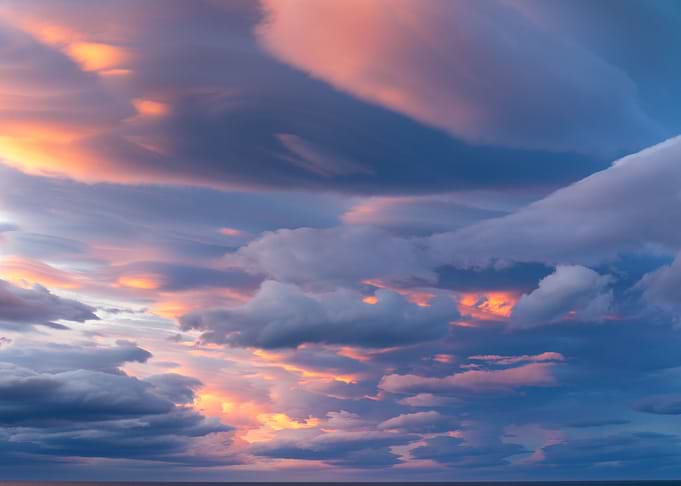 Stormy Sunset Clouds