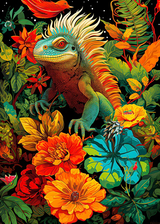Lizard Wild Flowers
