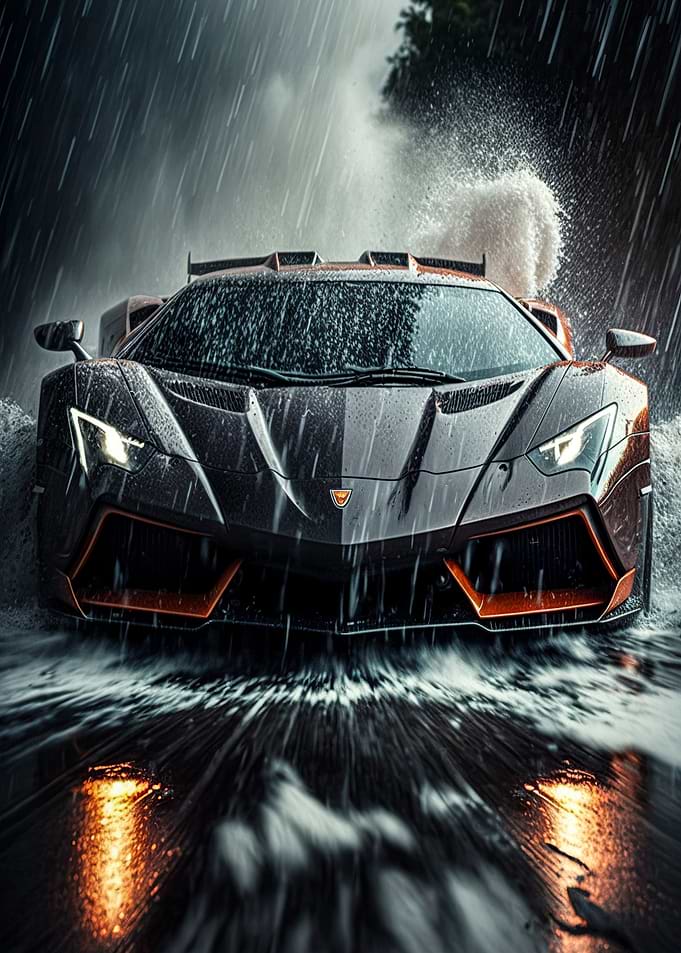Black Super Car
