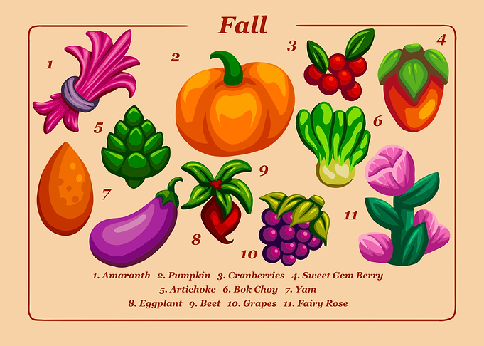 Fall Crops Stardew