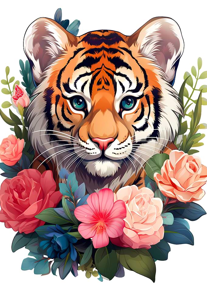 Tiger Flower Gift