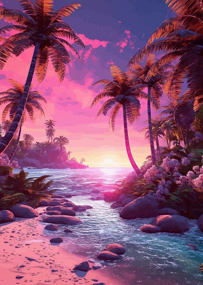 summer tropical paradise