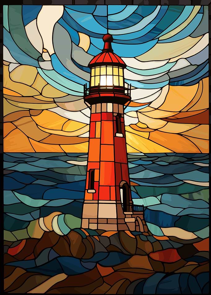 Lighthouse Stained Glass