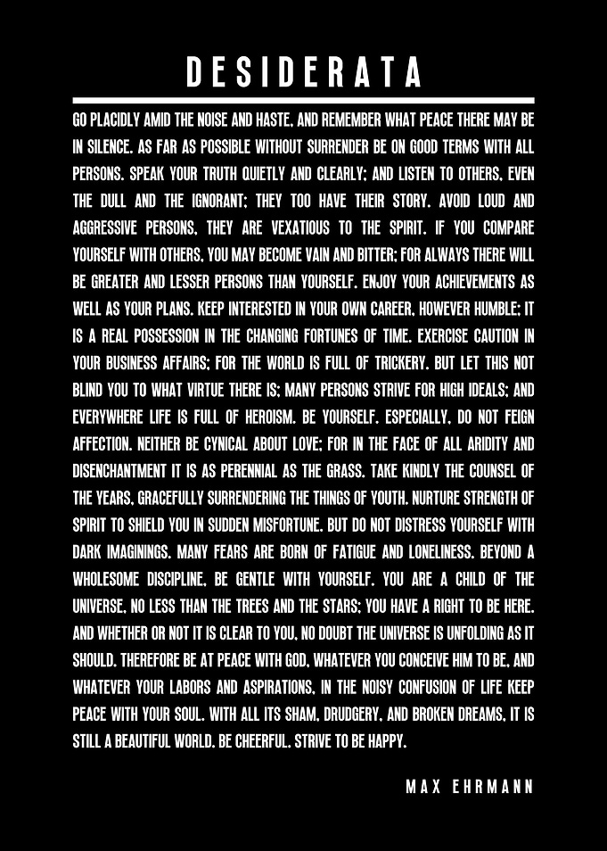 Desiderata
