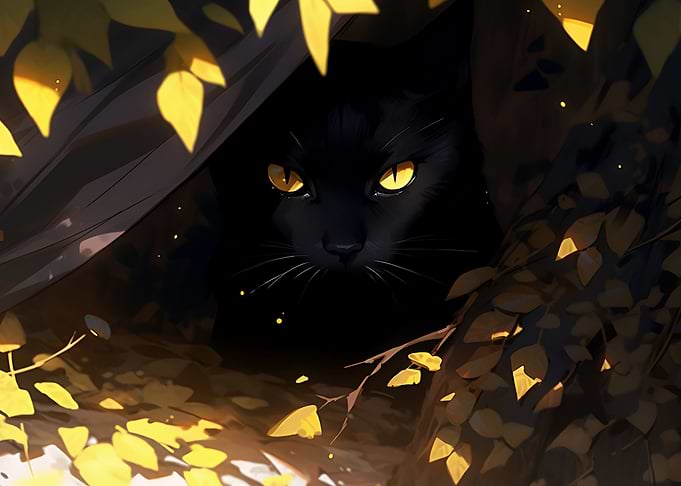 Kitten Cat Cloak Shadow