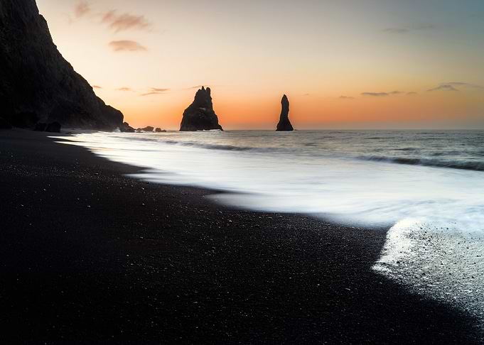 Vik beach in Iceland