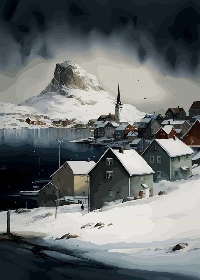 Greenland Ice Painting