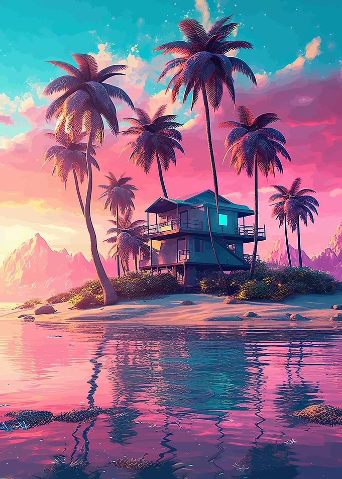 summer tropical paradise