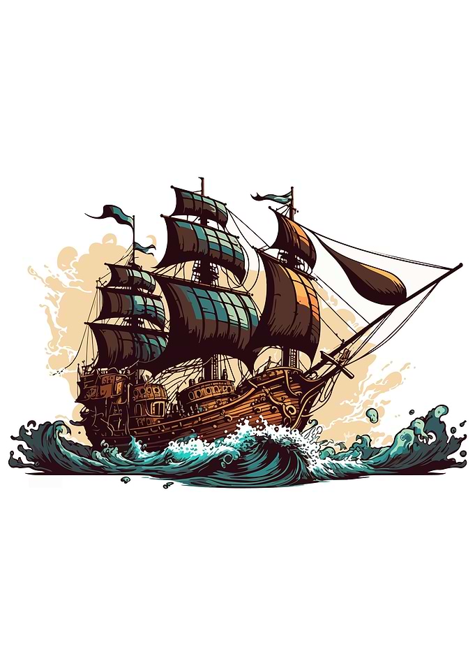 Pirate Ship Landscape